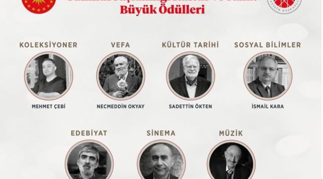 "2020 Yılı Cumhurbaşkanlığı Kültür Sanat Büyük Ödülleri"nin sahipleri açıklandı