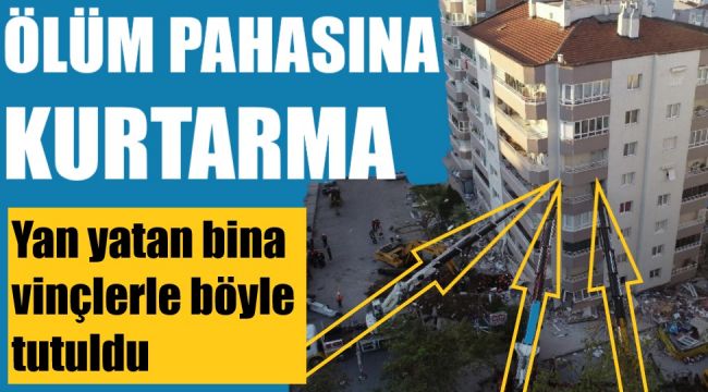 Yan yatan binada ölüm pahasına kurtarma