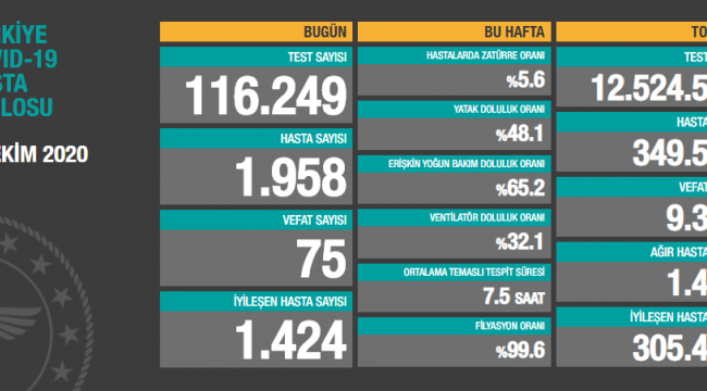 Yeni hasta sayısı 2 bine dayandı