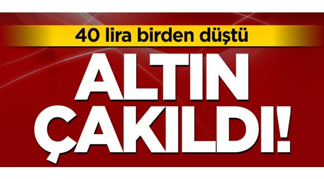 Altın 40 lira düştü