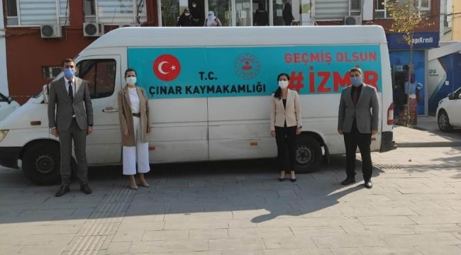 Çınar'dan İzmir'e destek