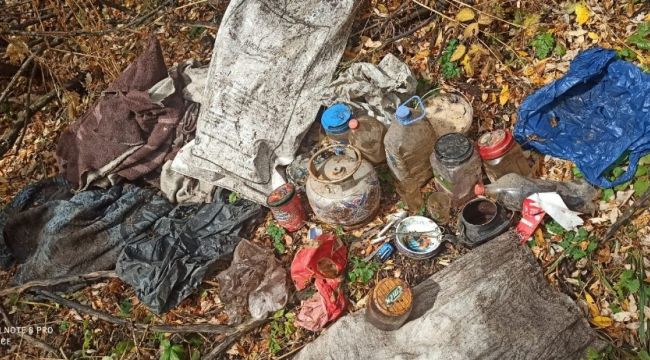 Erzurum'da PKK'ya ait sığınak imha edildi