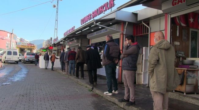 Hamsinin kilosu 3 TL'ye düştü, kuyruk oldu