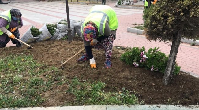 İvrindi'de meydanlar bu kış çiçekler açacak