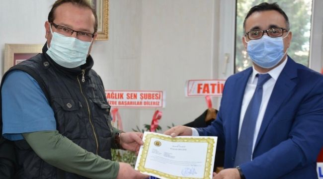 İzmir'de kurtarma çalışmalarına katılan personele başarı belgesi