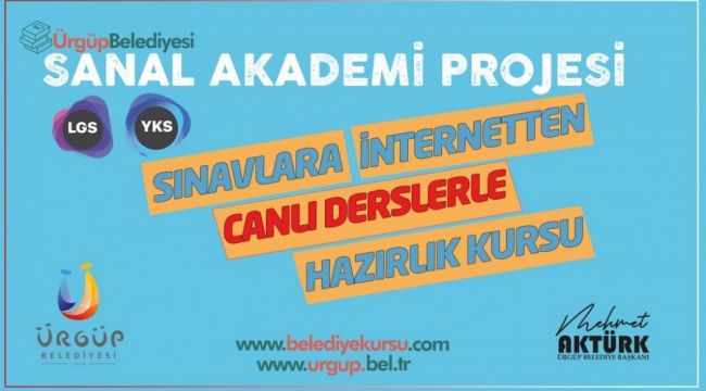 Ürgüp Belediyesi'nden 'Sanal Akademi Projesi'