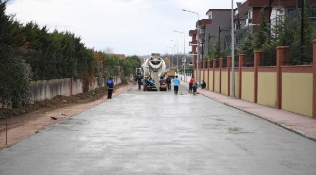 Bereket Sokak'ta üst yapı çalışmaları tamamlandı