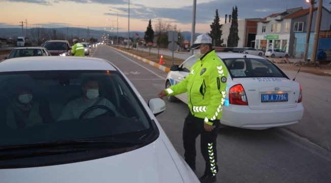 Bigadiç'te yılbaşı öncesi sıkı denetim