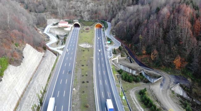 Bolu Dağı Tüneli tarihinin en sakin günlerini yaşıyor