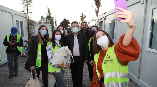 Konteyner kentteki çocuklara yeni yıl sürprizi