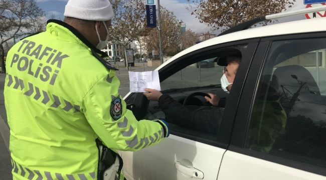 Konya polisinden kısıtlama denetimi