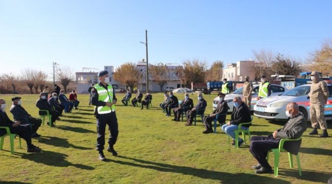 Köylülere trafik eğitimi verildi