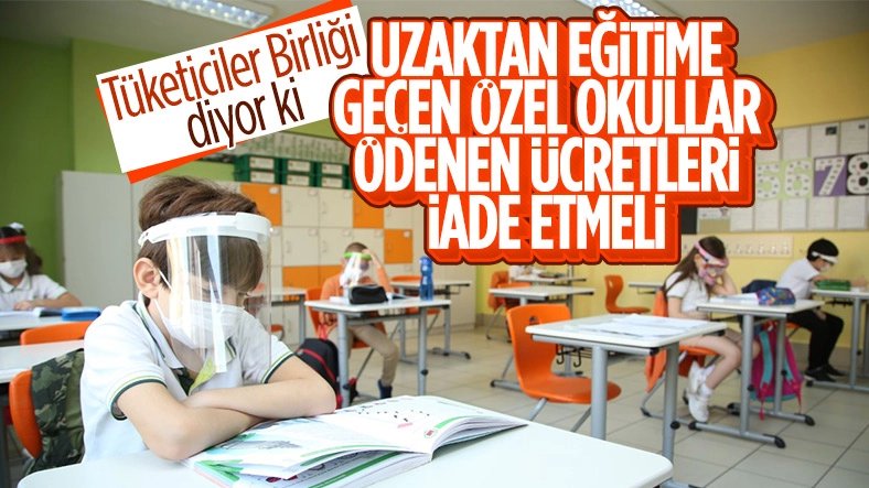 Özel okullara ödenen ücretler geri alınmalı