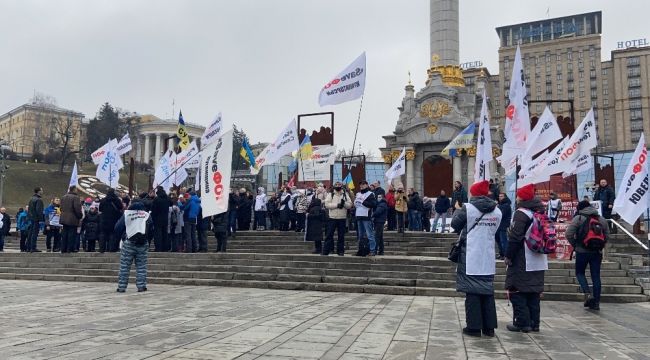 Ukrayna'da karantina karşıtı protestolar devam ediyor