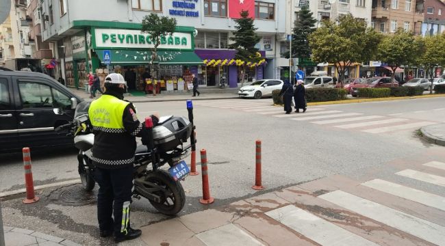 Yaya geçitlerinde kural ihlali yapan sürücülere ceza yağdı