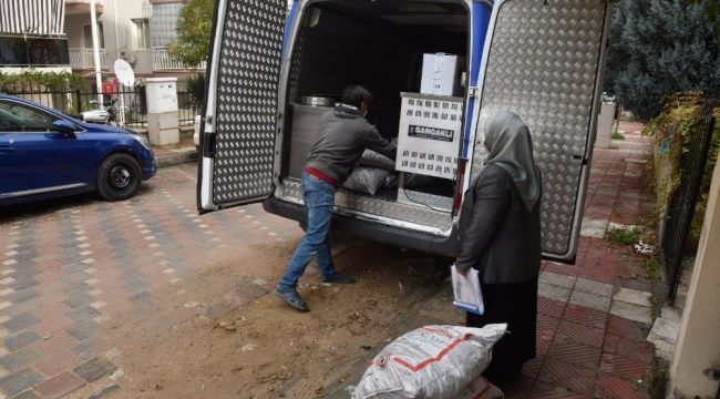 Yunusemre Belediyesi yakacak yardımlarını sürdürüyor