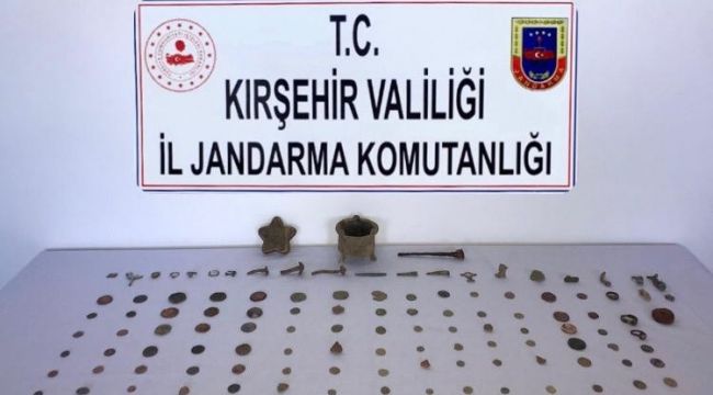 Kırşehir Jandarma'dan tarihi eser operasyonu