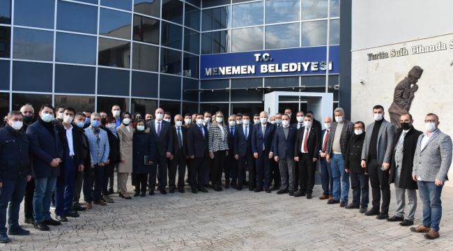 Menemen Belediyesi Başkanvekili Pehlivan'a AK Partili heyetten ziyaret