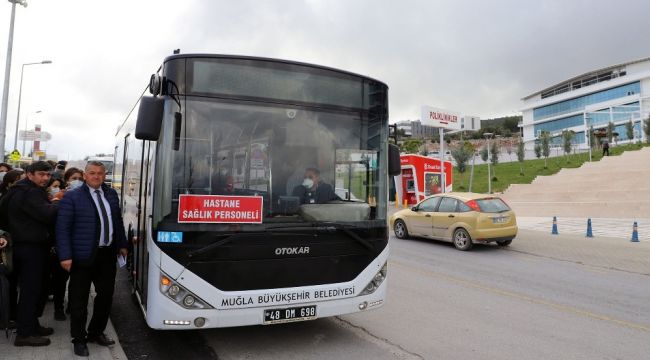 Muğla'da sağlık çalışanlarına 6 ay daha ücretsiz ulaşım