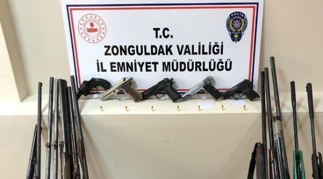 Zonguldak'ta silah ticareti operasyonu