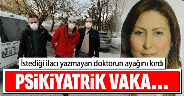 Kadın doktorun ayak bileğini kırdı