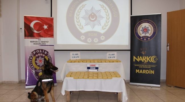 Mardin'de 51 kilo 460 gram eroin ele geçirildi