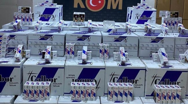 Samsun'da 670 bin dal kaçak makaron ele geçirildi