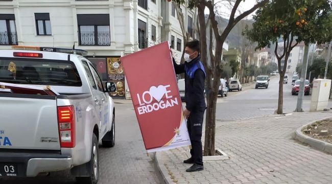 Belediye Başkanı'na 'Love Erdoğan' tepkisi