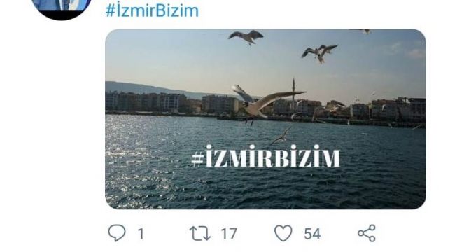 "İzmirBizim" diyerek binlerce tweet attılar