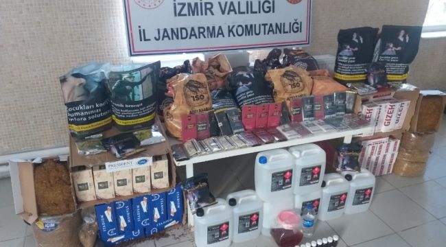 İzmir'de kaçak tütün operasyonu