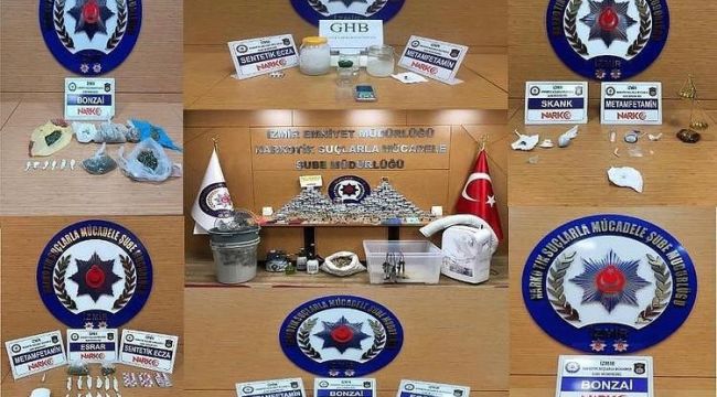 İzmir'de uyuşturucu operasyonları: 19 tutuklama