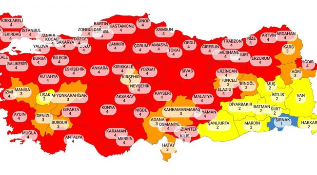 Kırmızı illere cumartesi-pazar yasağı geri geldi