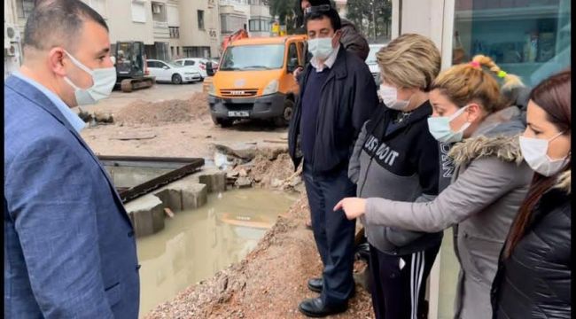 Konak'ta yapılan foseptik çukuruna tepki