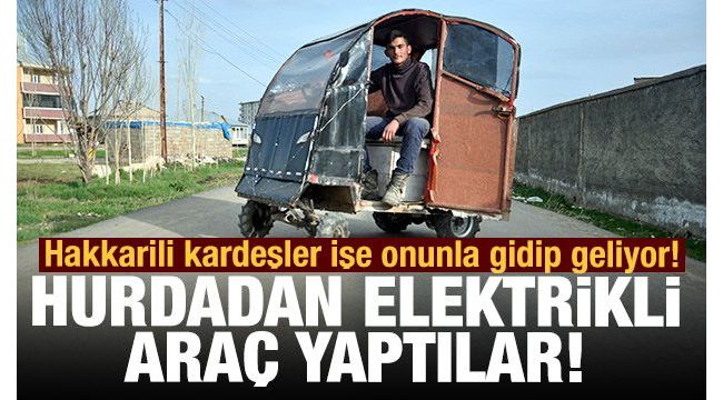 Hurdadan elektrikli araba yaptılar