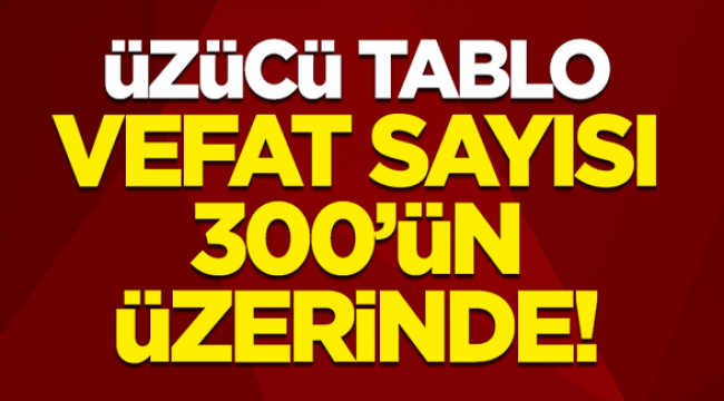 Yeni rekor! Korona virüsten 318 kişi hayatını kaybetti