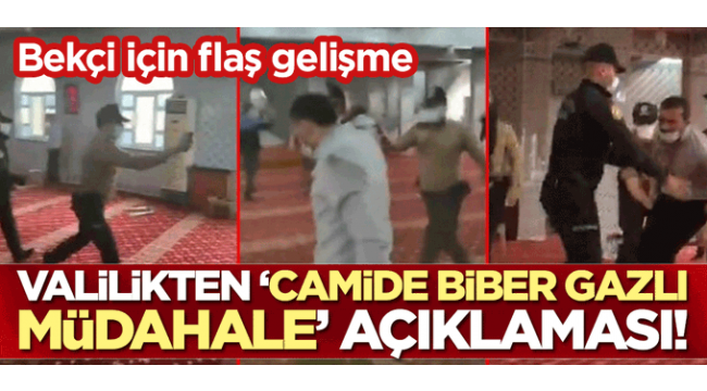 'Camide biber gazlı müdahale' açıklaması!