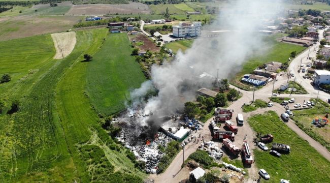 Çanakkale'de korkutan yangın