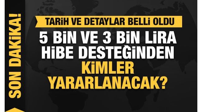 Esnafa verilecek hibe desteği Resmi Gazete'de yayınlandı