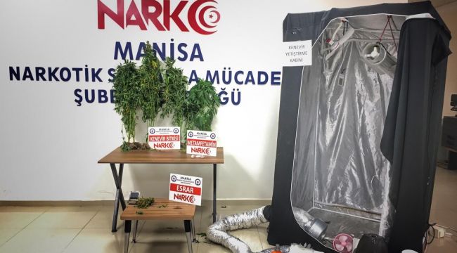 Manisa'da geniş çaplı uyuşturucu operasyonu