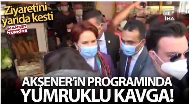 Meral Akşener, Rize programını yarıda kesti