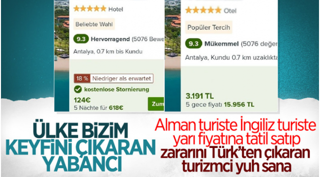 Yerli turist ülkesinde yabancı: Kazıklanıyor