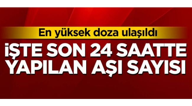 En yüksek doza ulaşıldı!