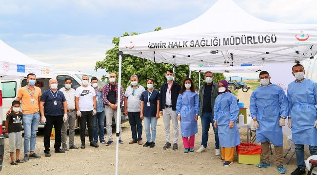 İzmir'de mevsimlik tarım işçilerine aşı başladı