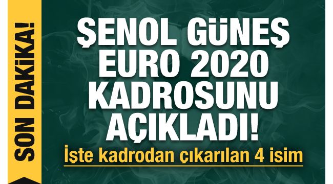 İzmirli o futbolcu, Euro 2020 kadrosundan çıkarıldı