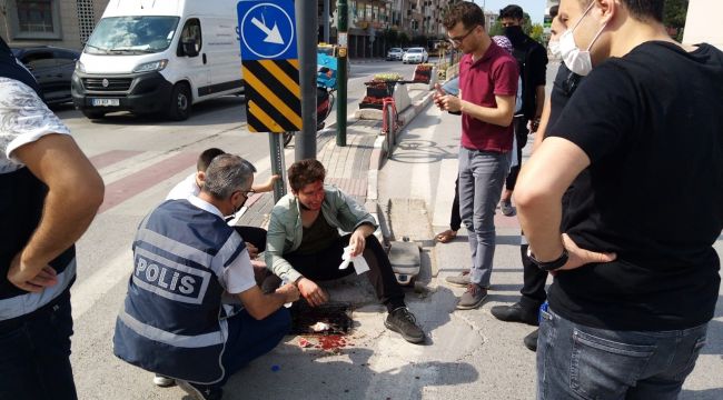 Kaykaycı genç kanlar içinde kaldı