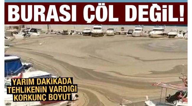 Korkutan görüntü: Burası çöl değil deniz!