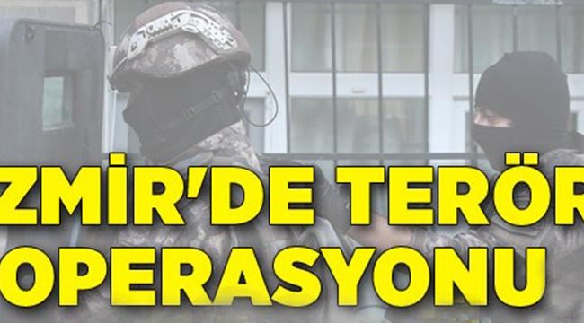 Terör örgütüne İzmir merkezli operasyon