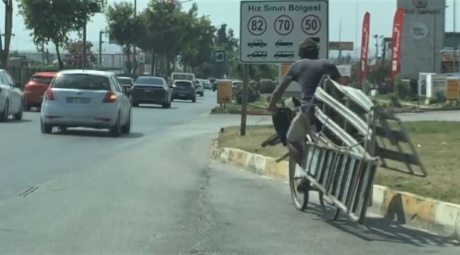 Bisikleti ile ölüme davetiye çıkardı