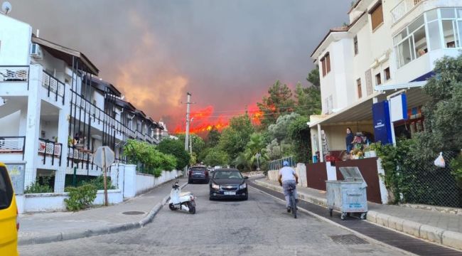 Marmaris'teki yangında bir kişi hayatını kaybetti