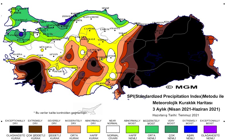 Türkiye'de olağanüstü kuraklık